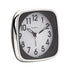 Hometime Square Alarm Clock - Sweep/Light/Snooze - Black