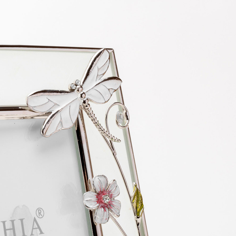 Sophia Classic Glass & Wire Dragonfly Frame 5" x 7"