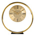 Wm.Widdop Round Gold Mantel Clock