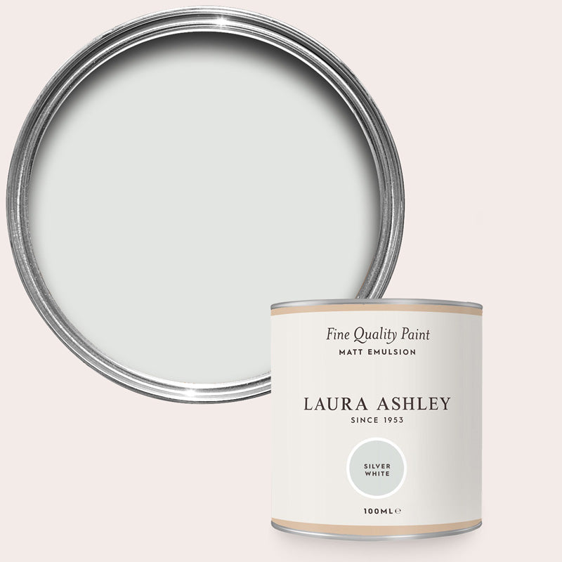 Laura Ashley Silver White Matt Emulsion Paint