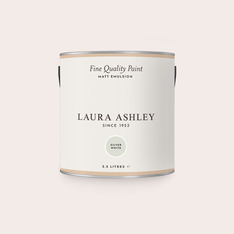 Laura Ashley Silver White Matt Emulsion Paint