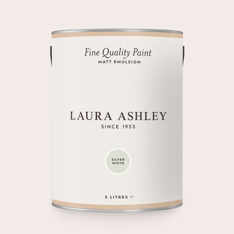 Laura Ashley Silver White Matt Emulsion Paint