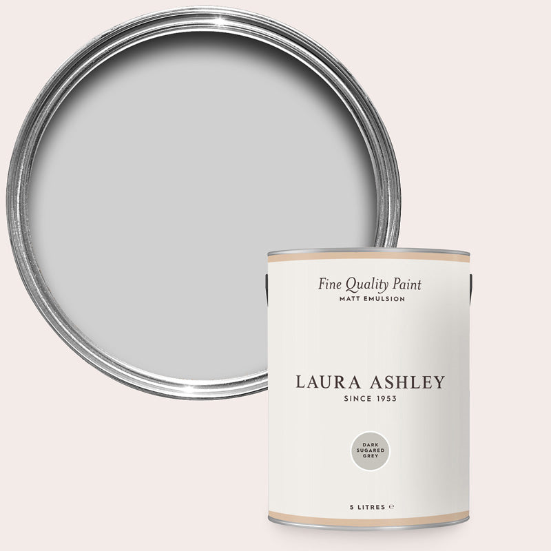 Laura Ashley Dark Sugared Grey Matt Emulsion Paint