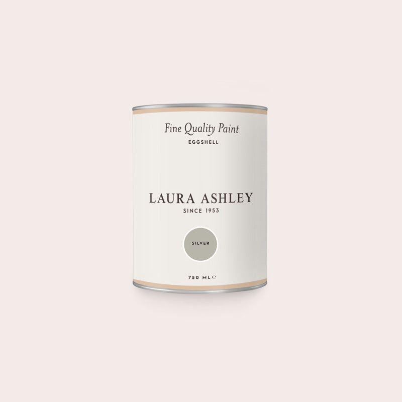 Laura Ashley Silver Eggshell Paint 750ml