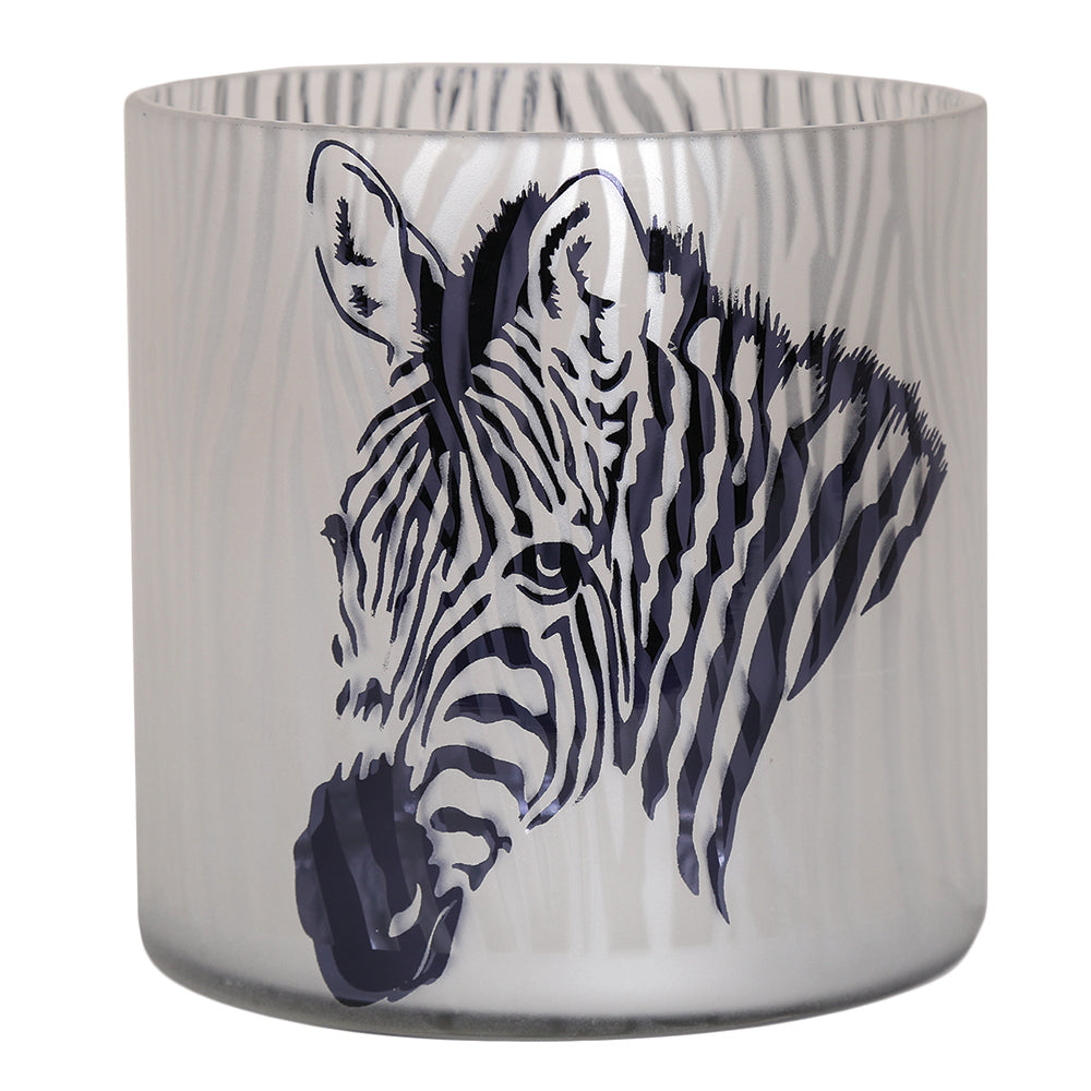 Straits Zebra Tealight Holder 15cm - Ian's Interiors