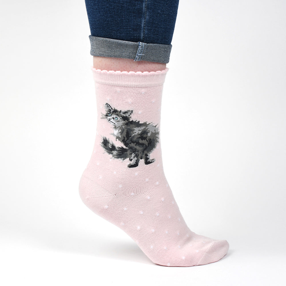 Wrendale Cat Bamboo Sock