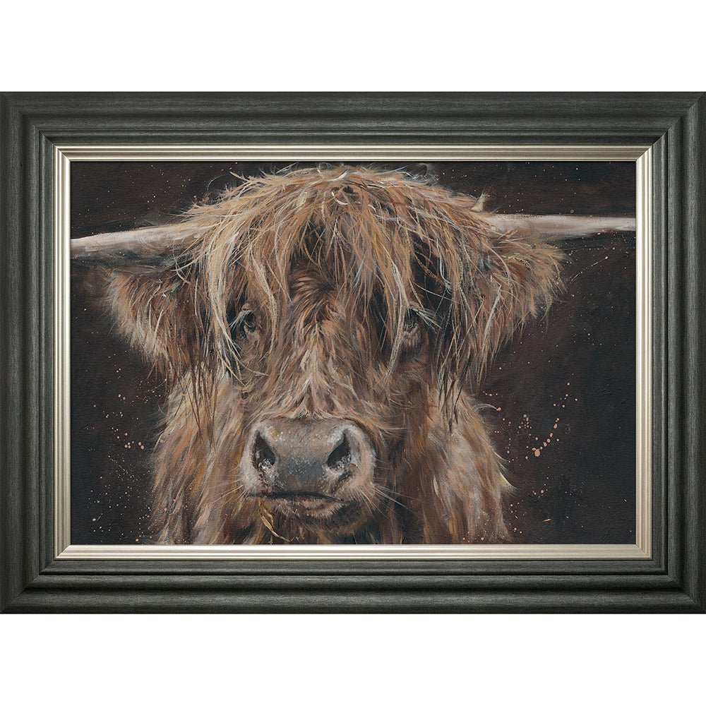 Bree Merryn Hector the Highland Cow Signed & Framed Print